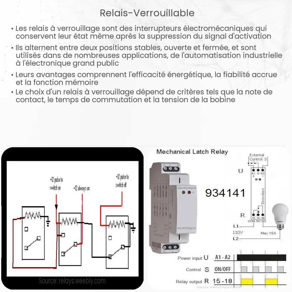 Relais verrouillable