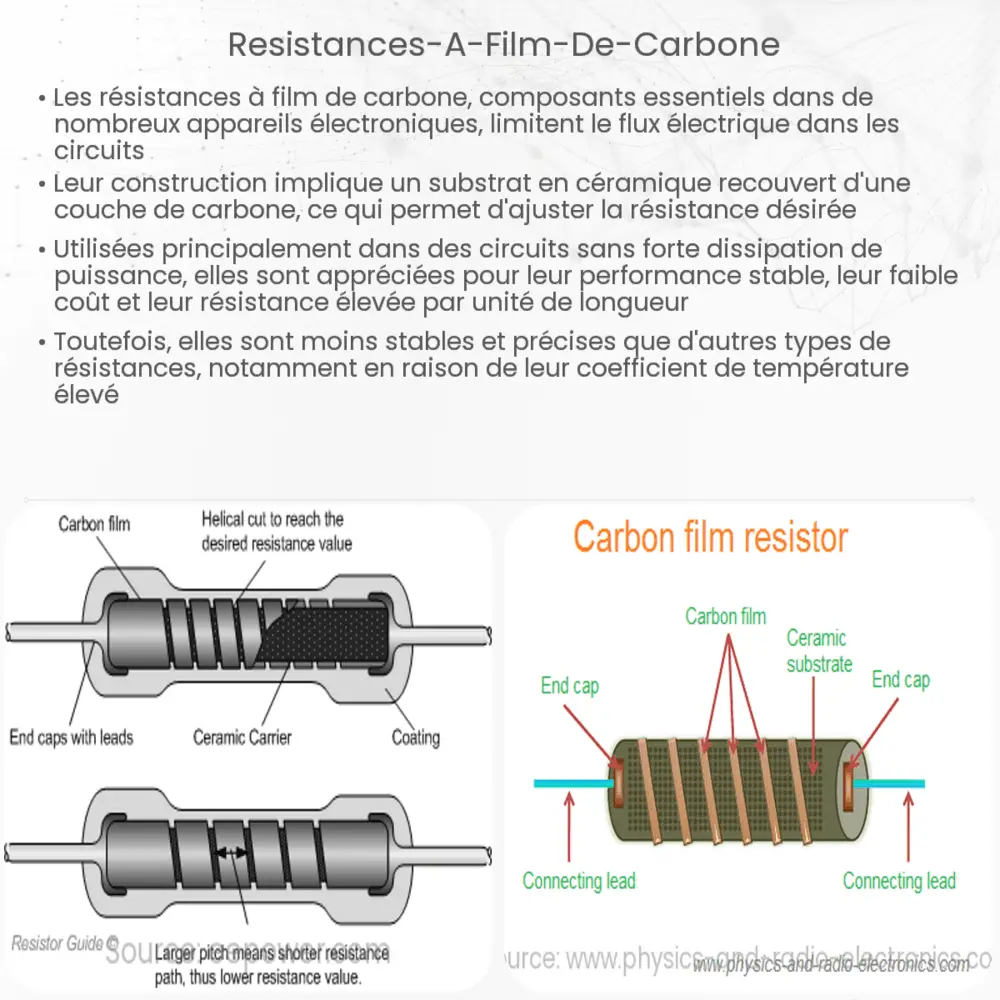 Résistances à film de carbone