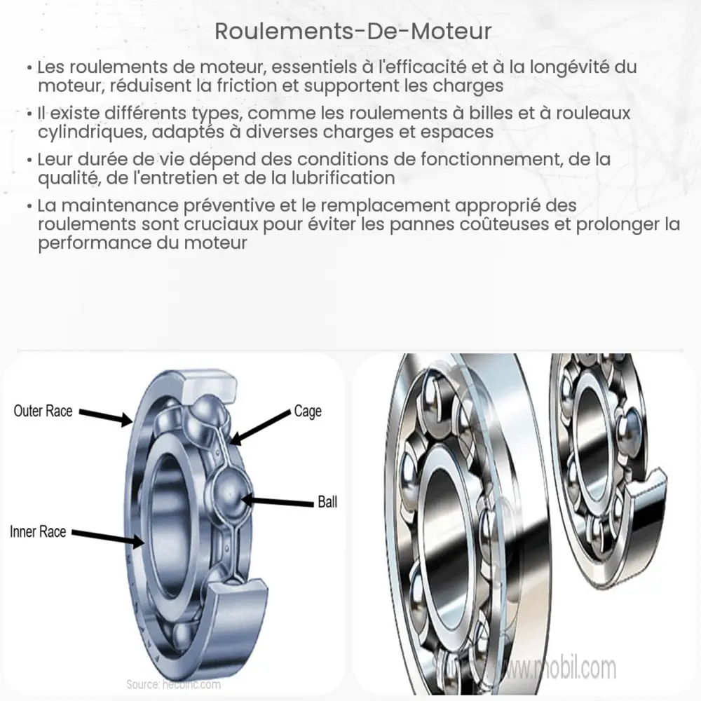 Roulements de moteur