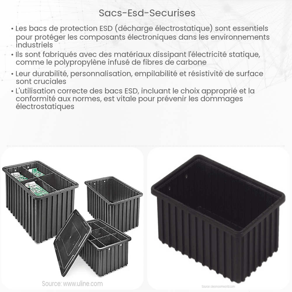 Sacs ESD sécurisés
