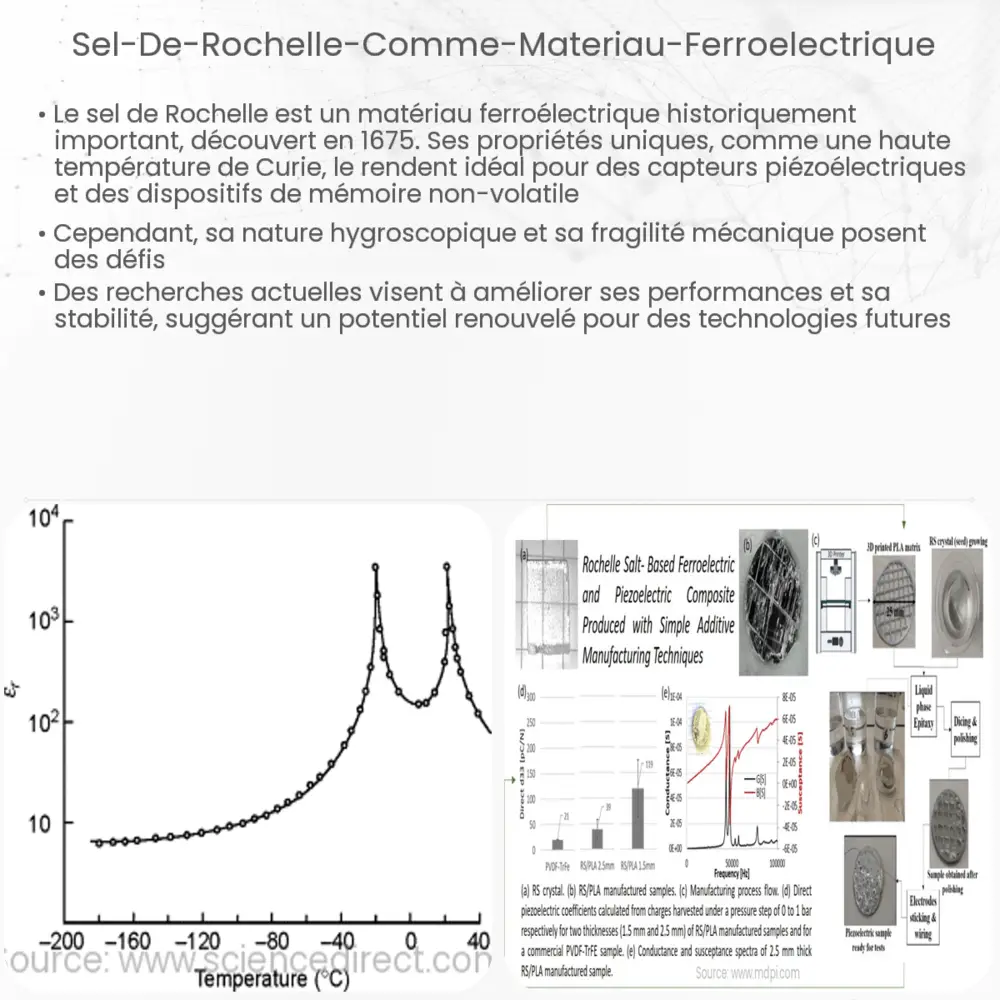 Sel de Rochelle comme matériau ferroélectrique