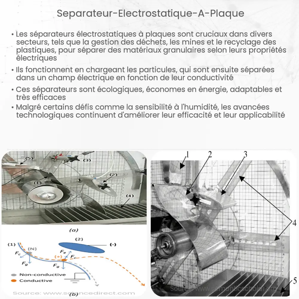 Séparateur électrostatique à plaque
