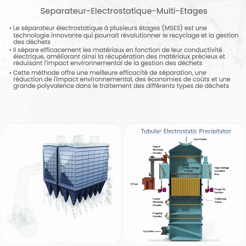 Séparateur électrostatique multi-étages