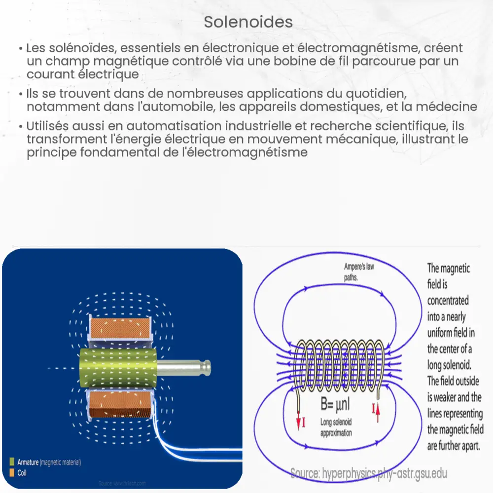 Solénoïdes | Comment ça marche, application et avantages