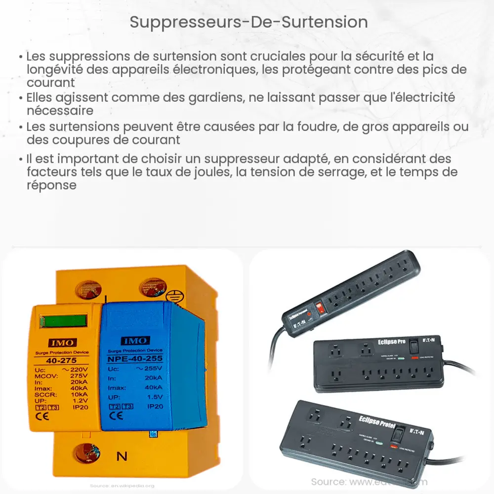 Suppresseurs de surtension