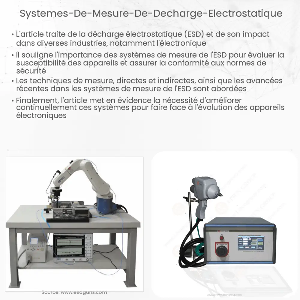 Systèmes de mesure de décharge électrostatique