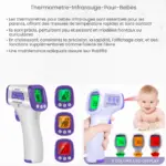 Thermomètre infrarouge pour bébés