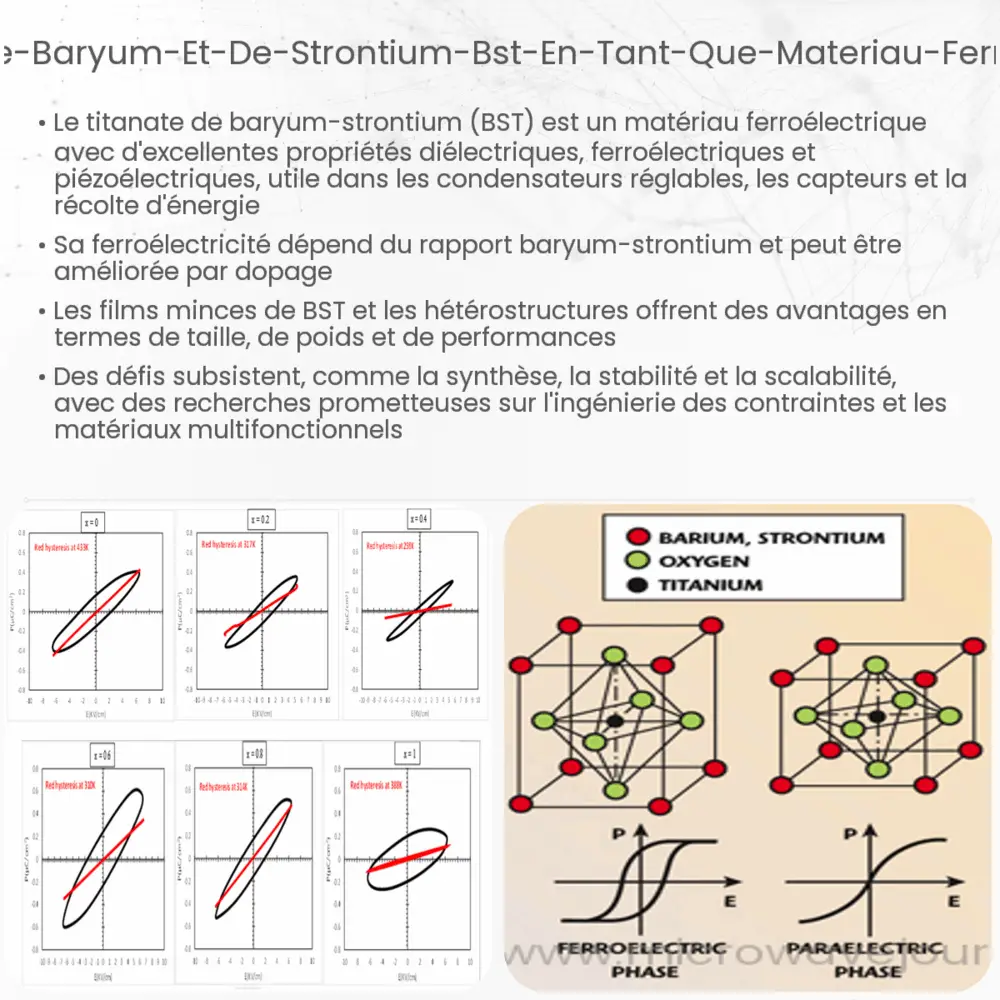 Titanate de baryum et de strontium (BST) en tant que Matériau Ferroélectrique