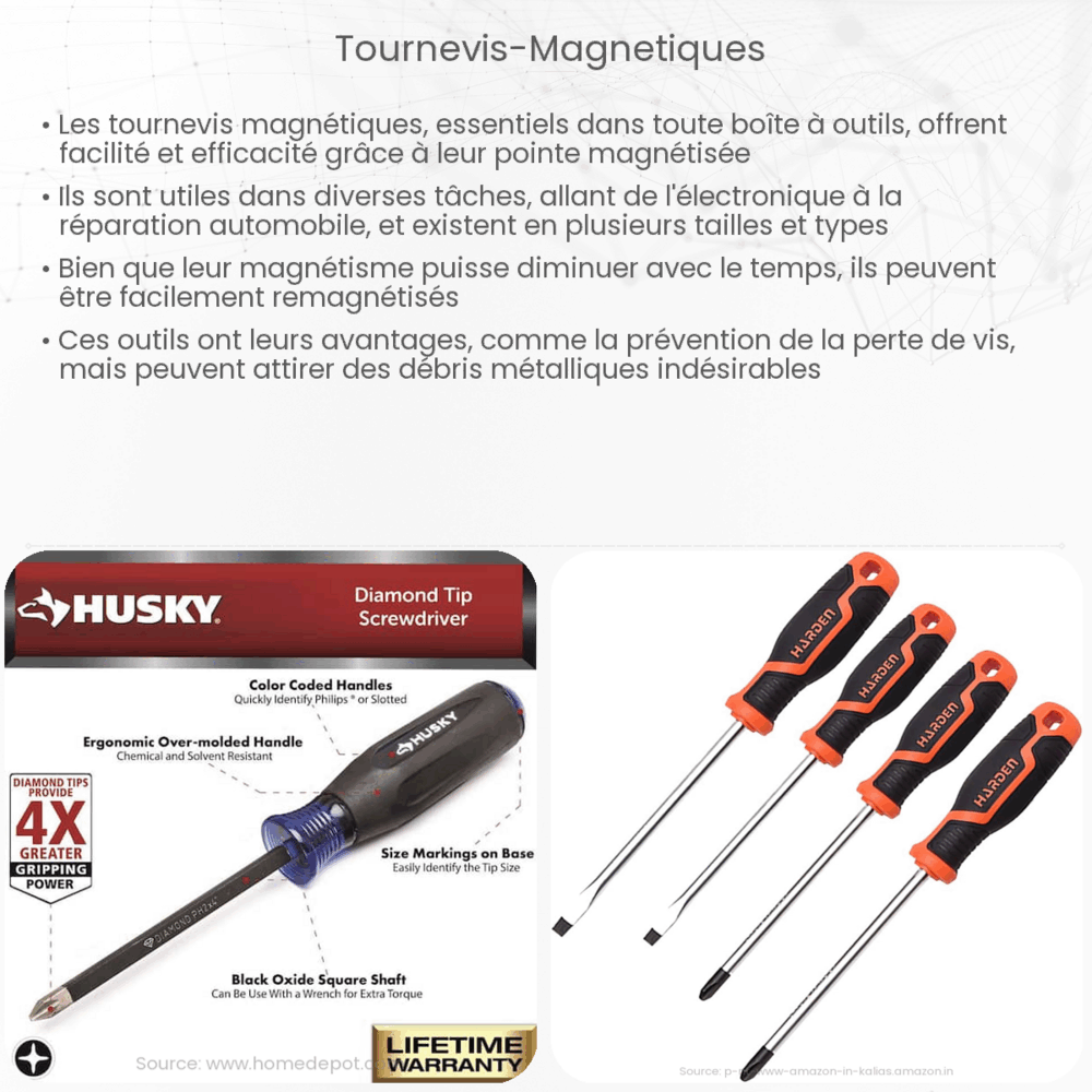 Tournevis magnétiques