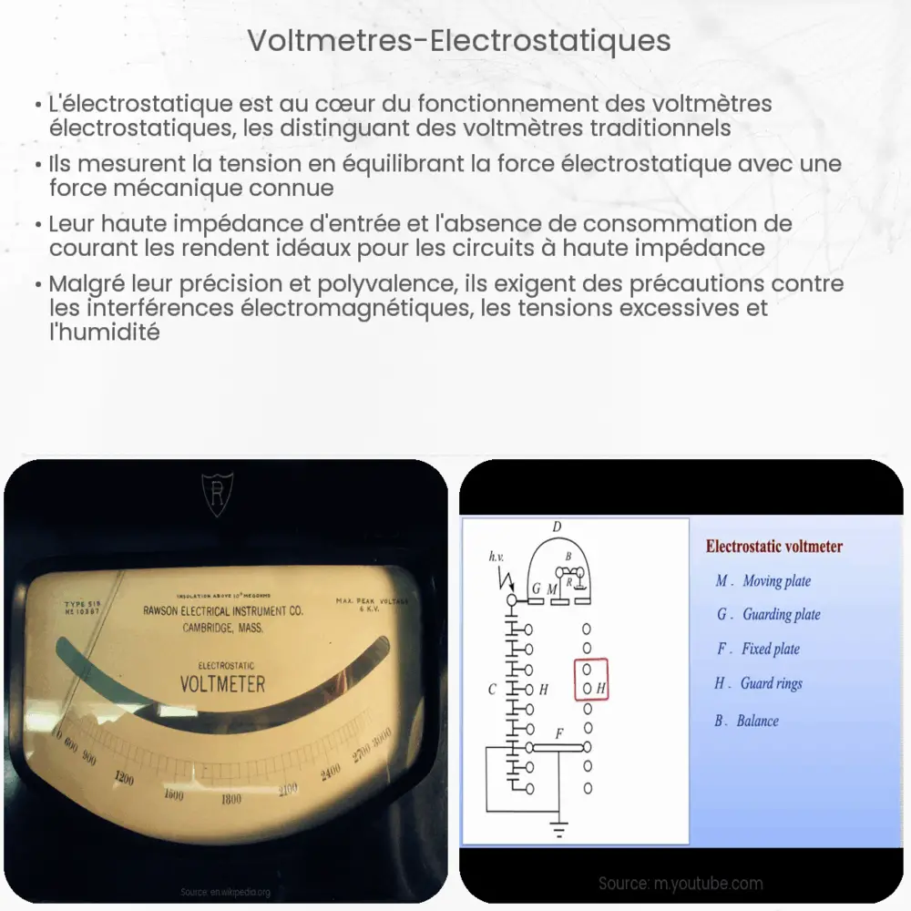 Voltmètres électrostatiques
