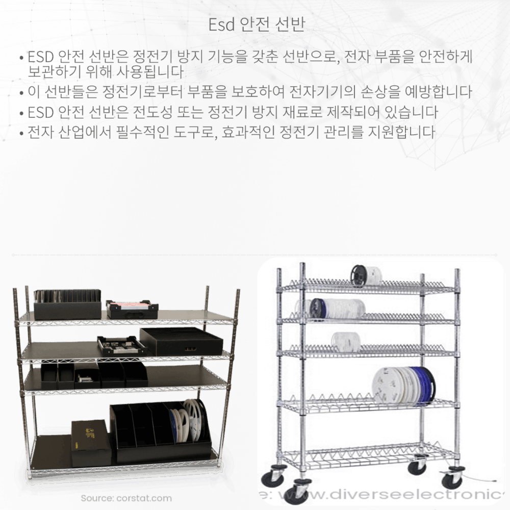 ESD 안전 선반