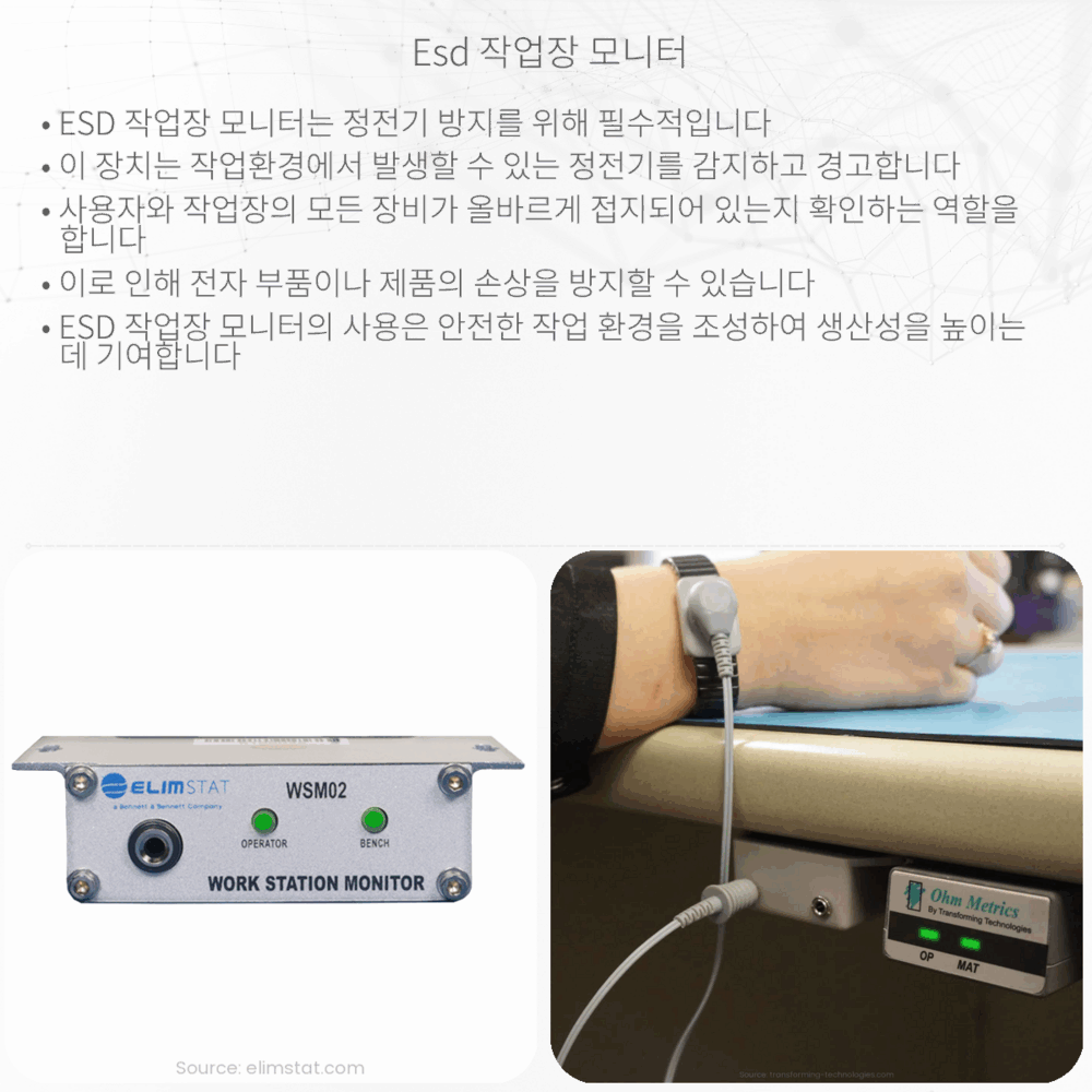 ESD 작업장 모니터