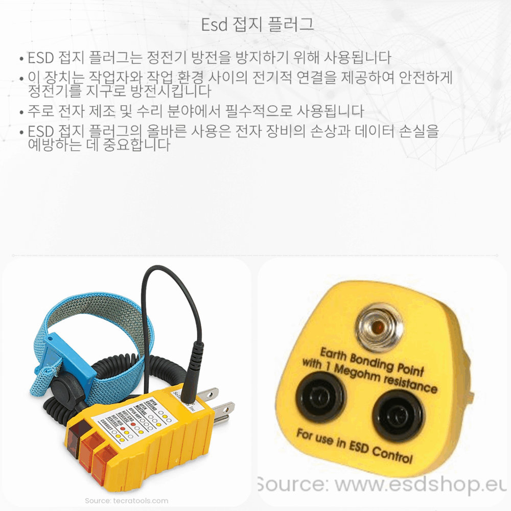 ESD 접지 플러그
