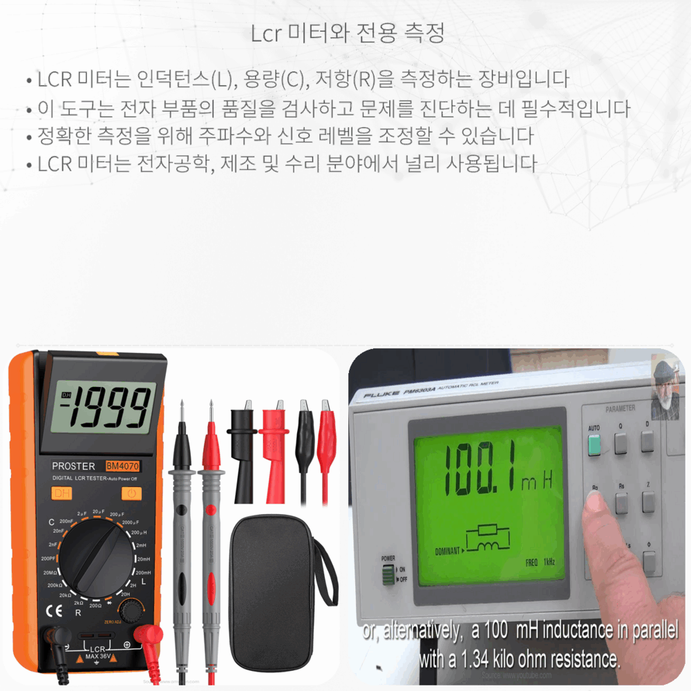 LCR 미터와 전용 측정
