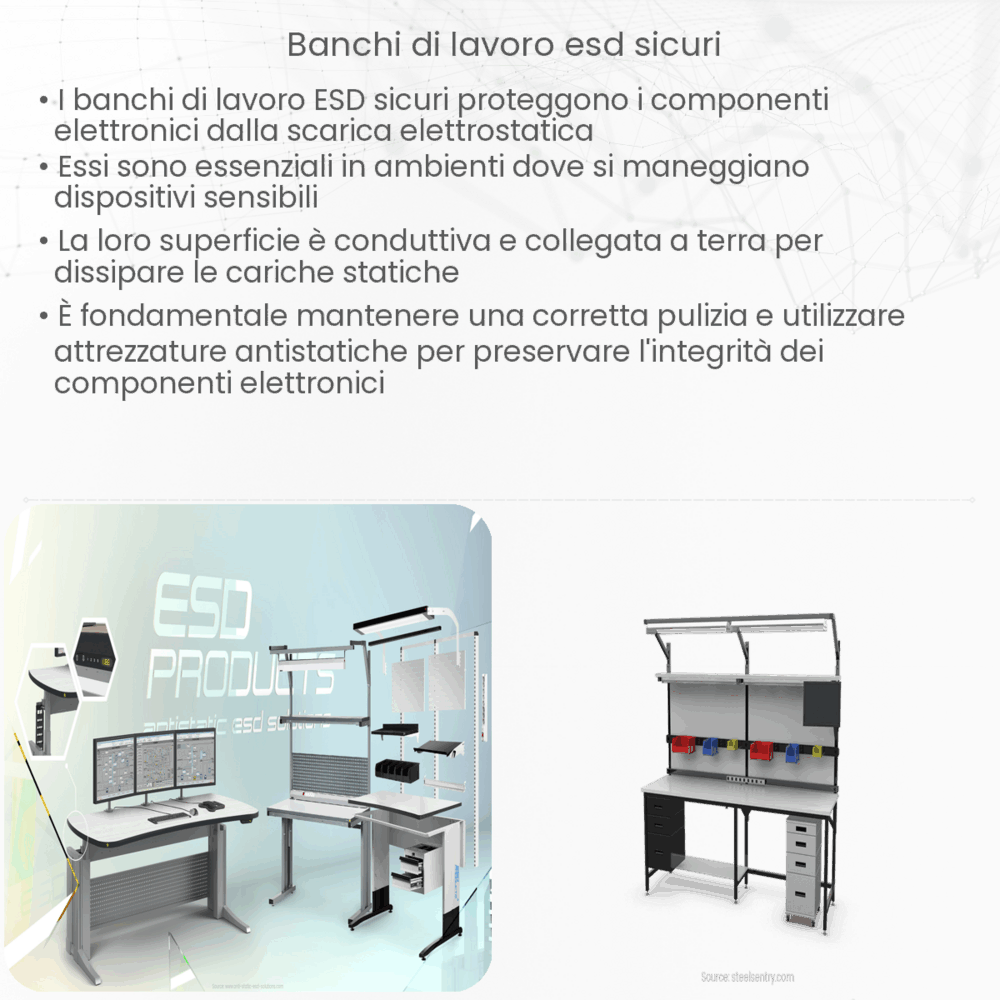 Banchi di lavoro ESD sicuri