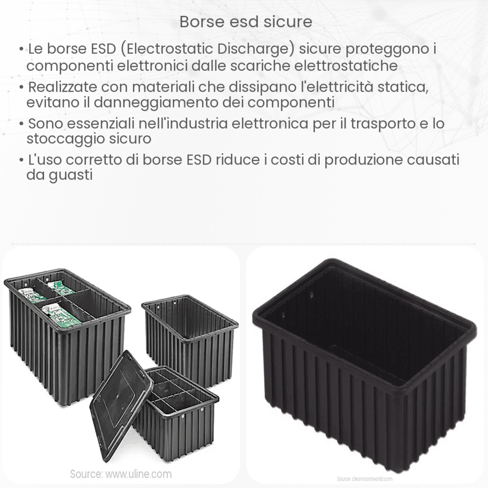 Borse ESD sicure