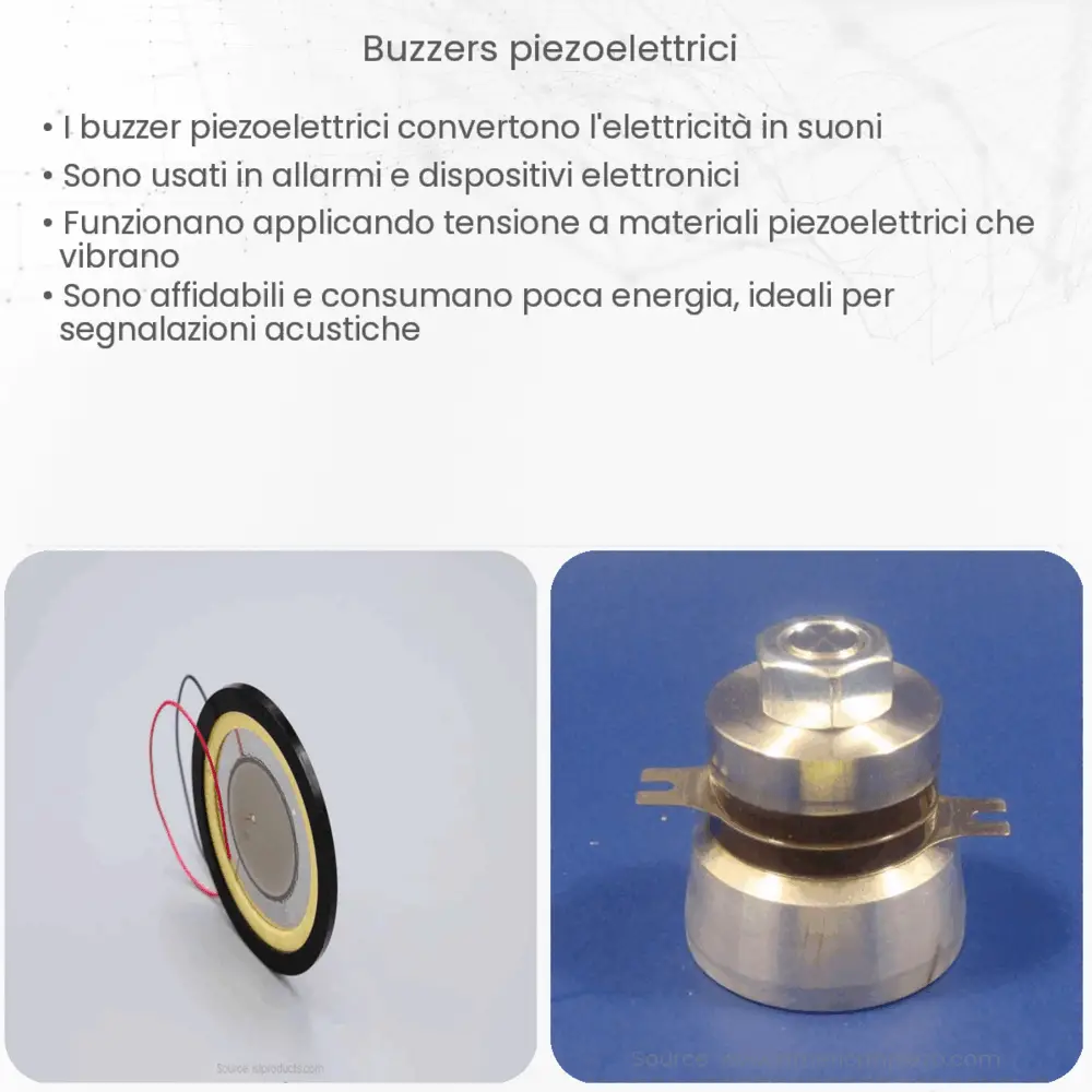 buzzers piezoelettrici