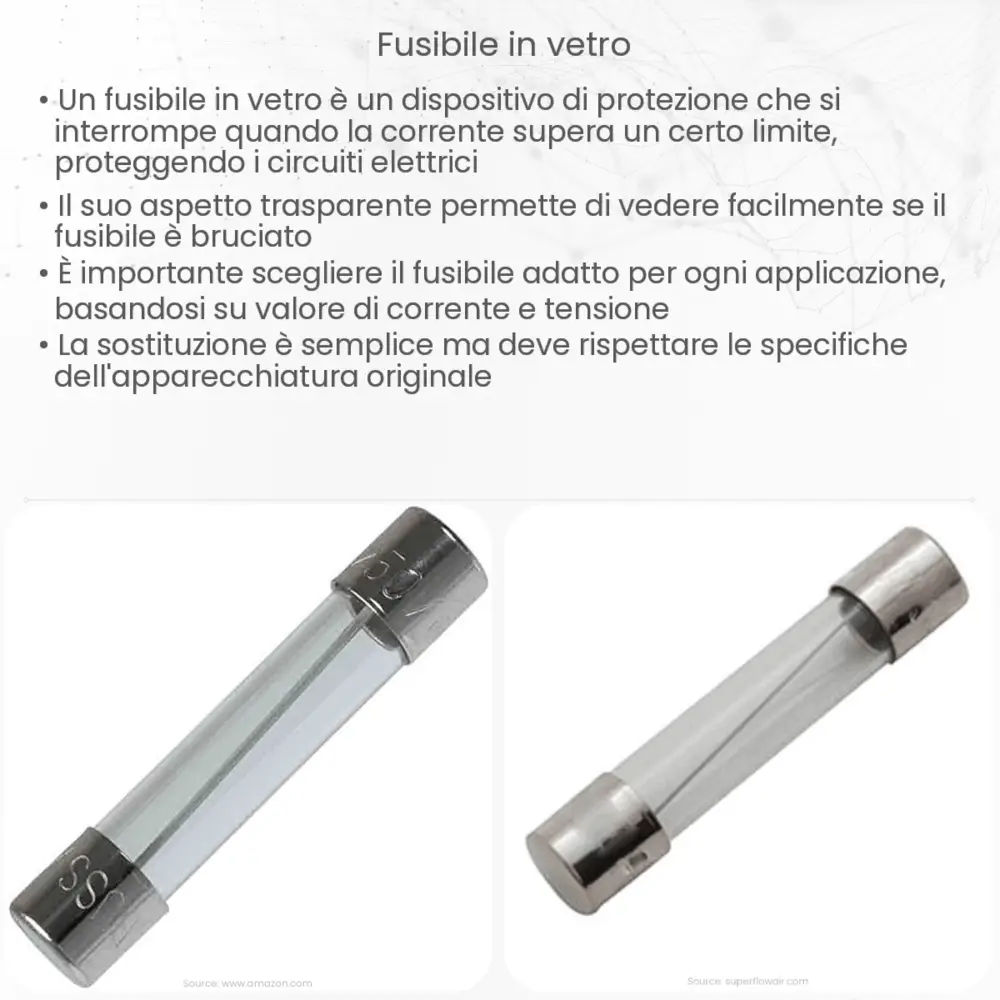 Fusibile in vetro