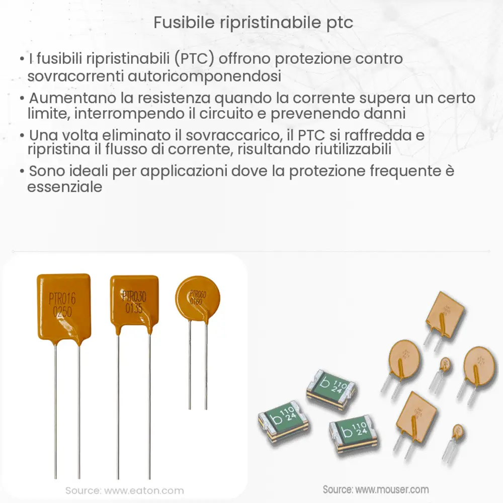 Fusibile ripristinabile (PTC)