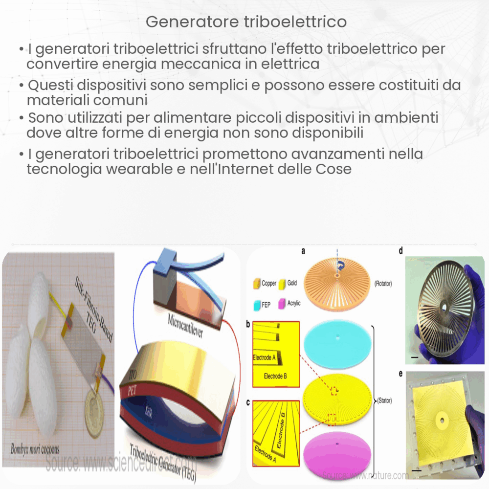 Generatore triboelettrico