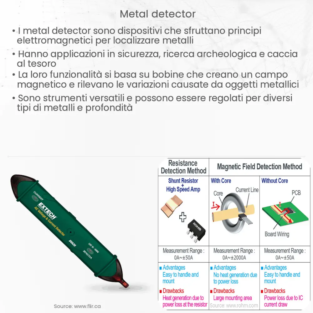 metal detector Come funziona, Applicazione e Vantaggi