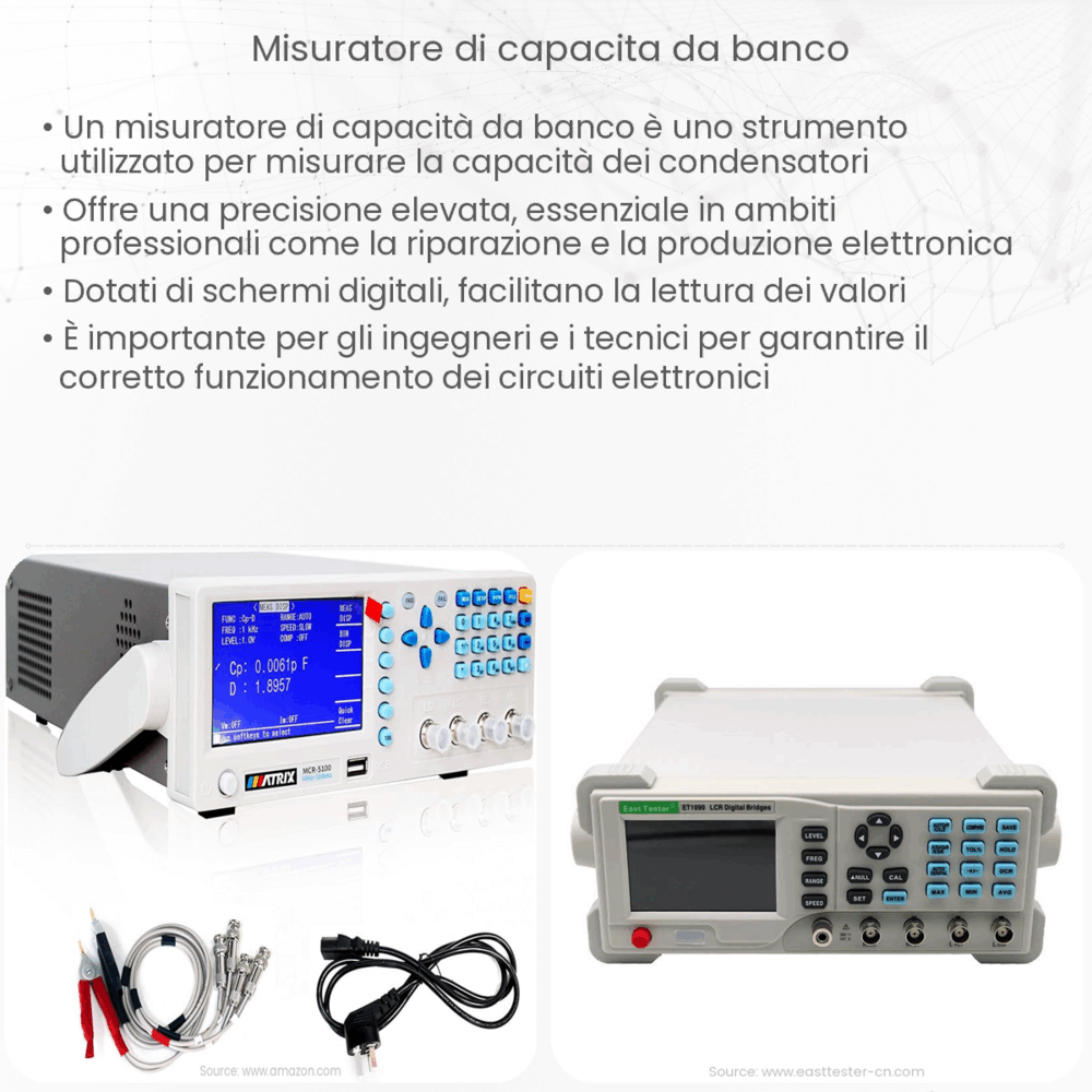 Misuratore di capacità da banco