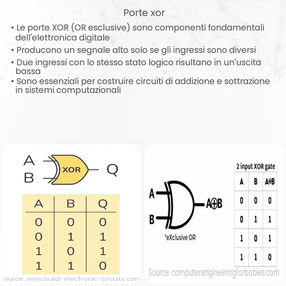 Porte XOR Electricity
