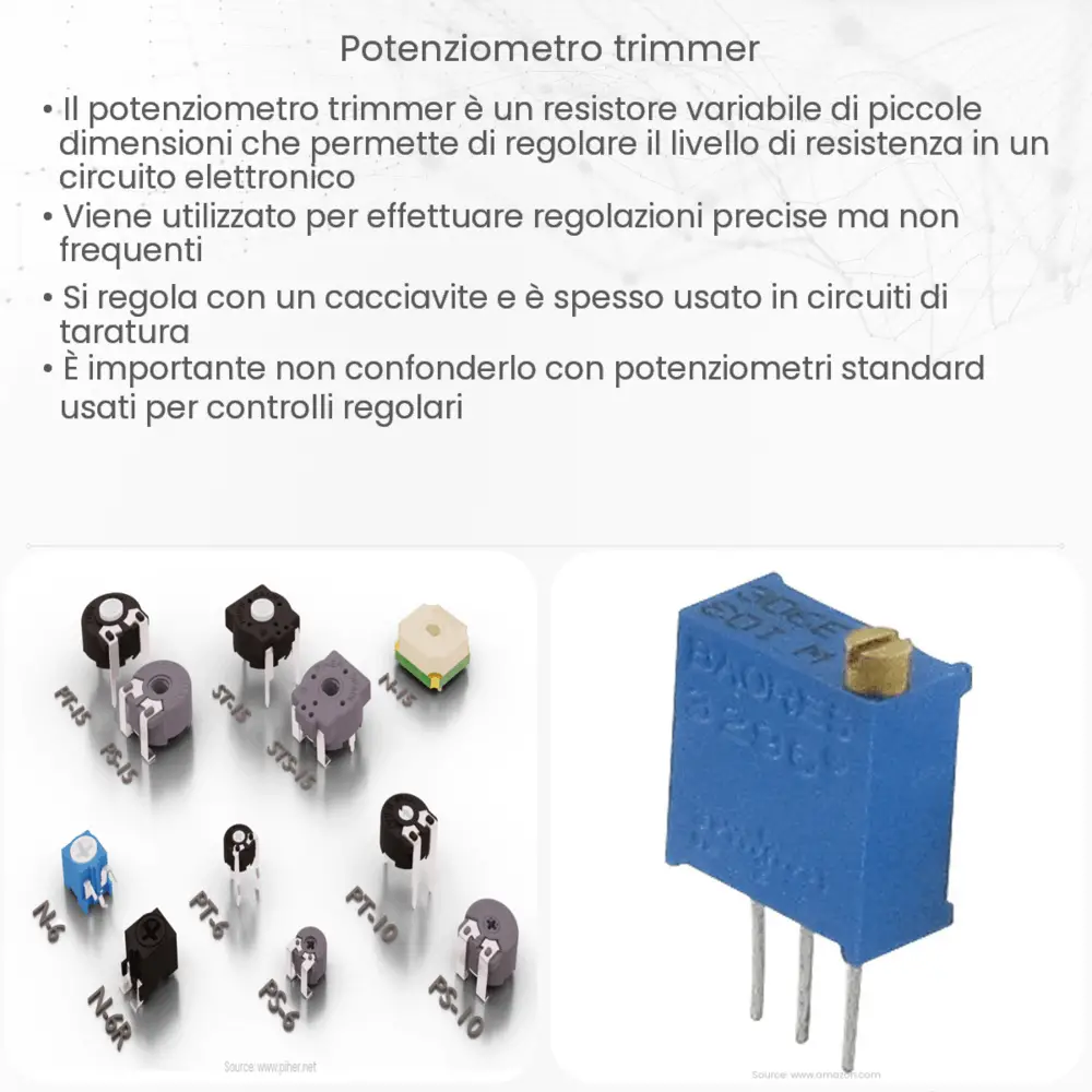 Potenziometro trimmer