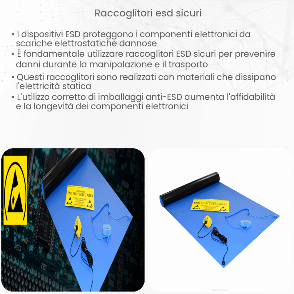 Raccoglitori ESD sicuri