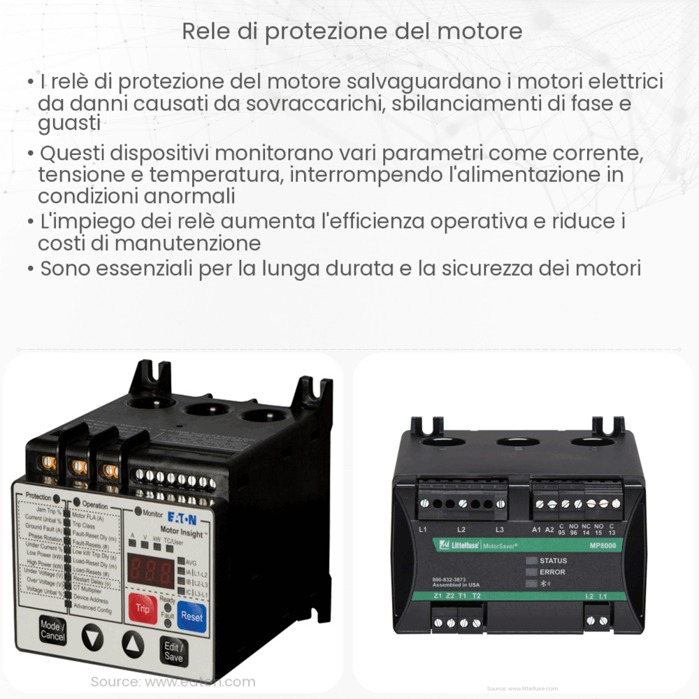 Relè di protezione del motore