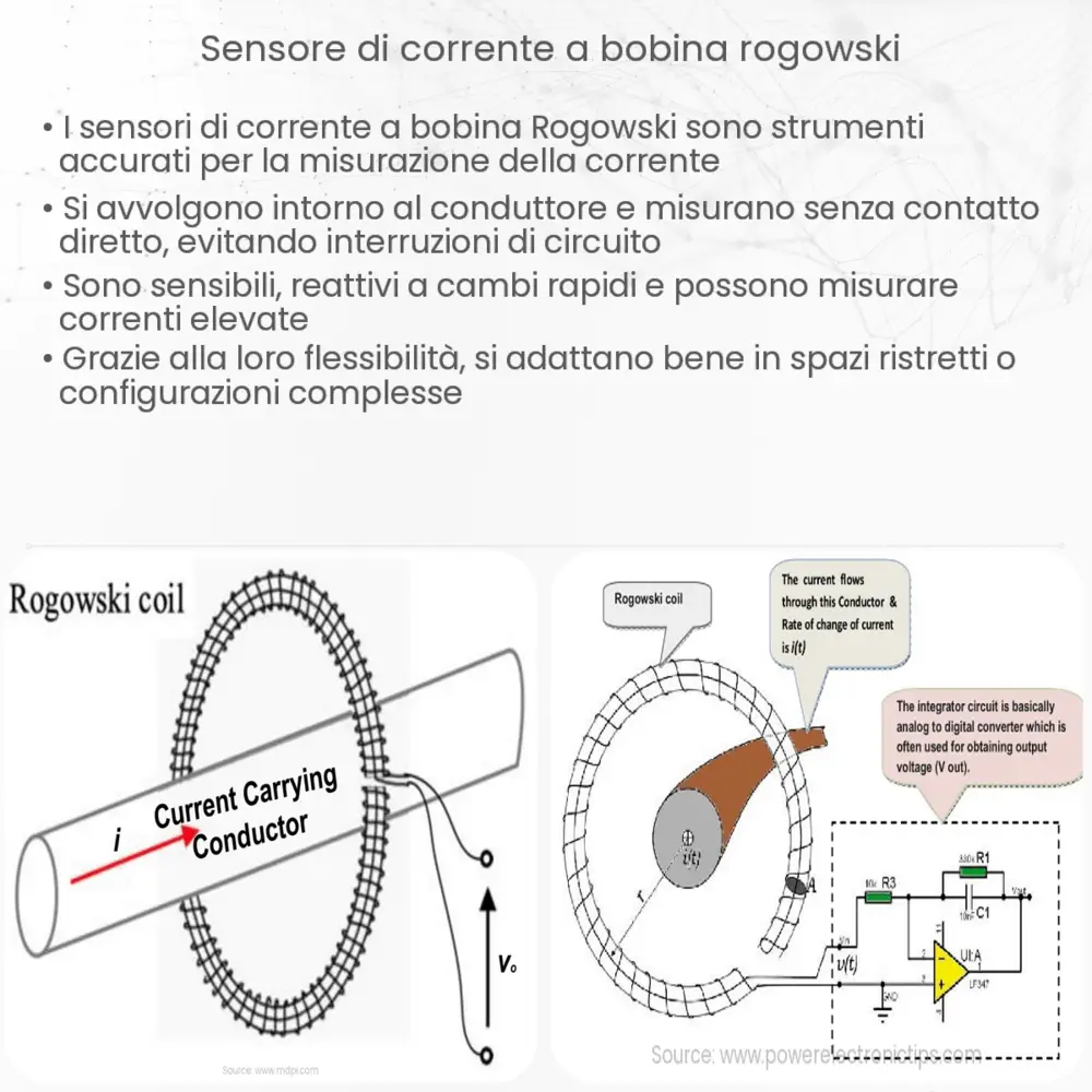 Sensore di corrente a bobina Rogowski