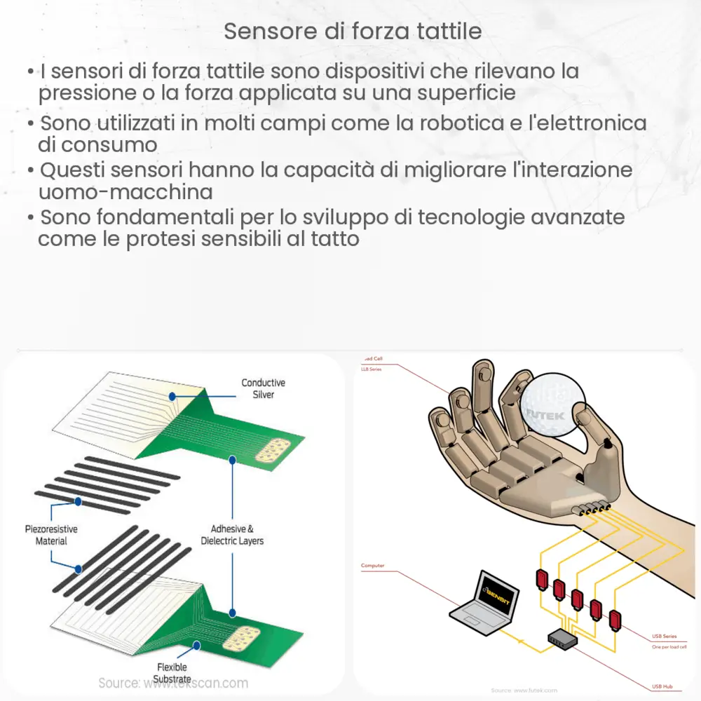 Sensore di forza tattile
