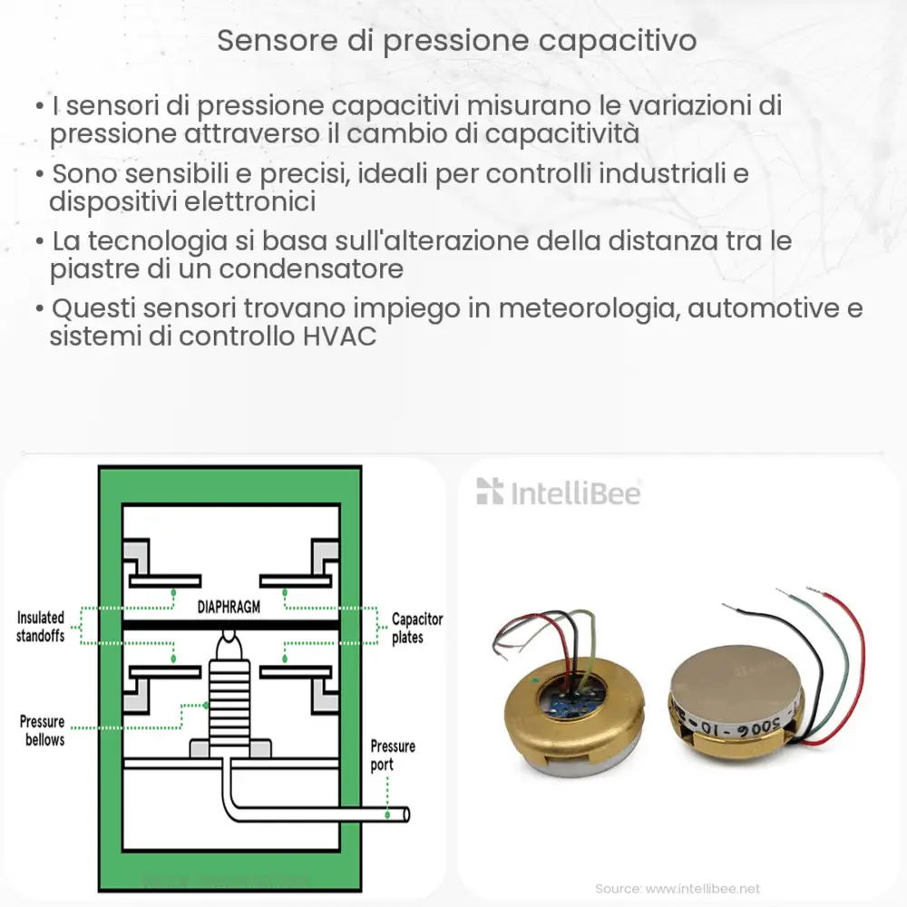 Sensore di pressione capacitivo