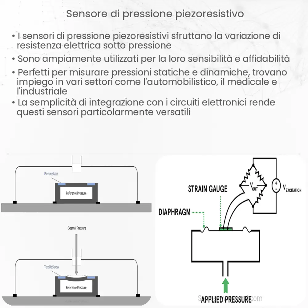 Sensore di pressione piezoresistivo
