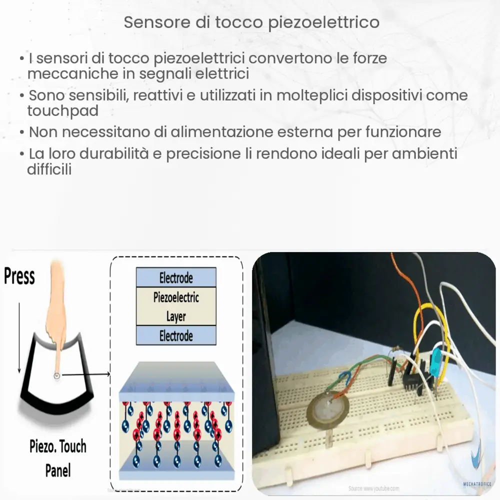 Sensore di tocco piezoelettrico