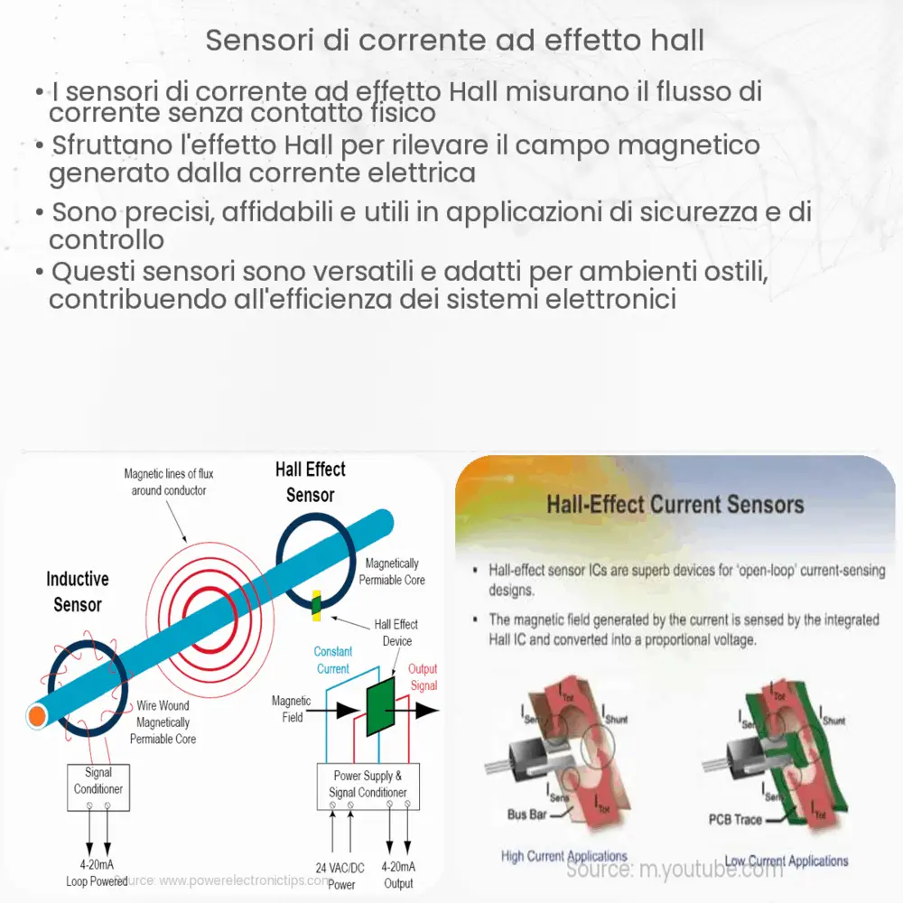 Sensori di corrente ad effetto Hall
