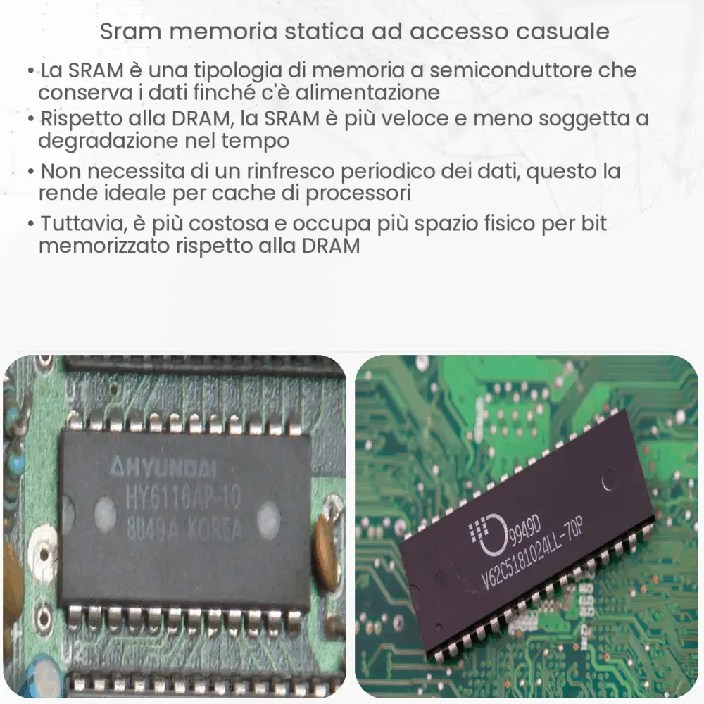 SRAM (Memoria Statica ad Accesso Casuale)