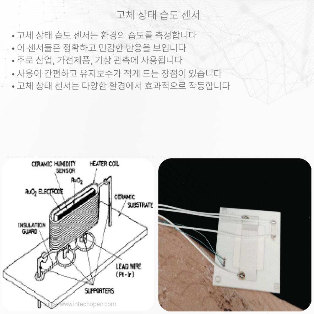 고체 상태 습도 센서