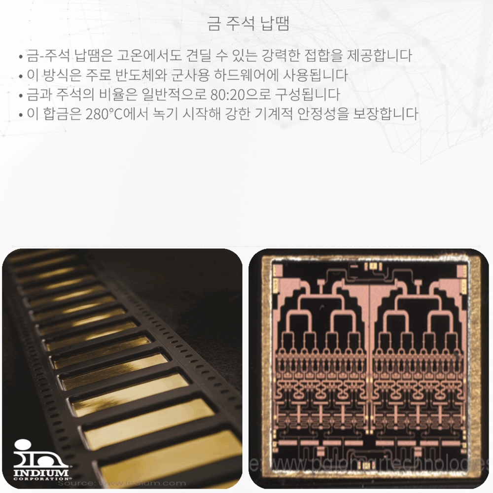 금-주석 납땜