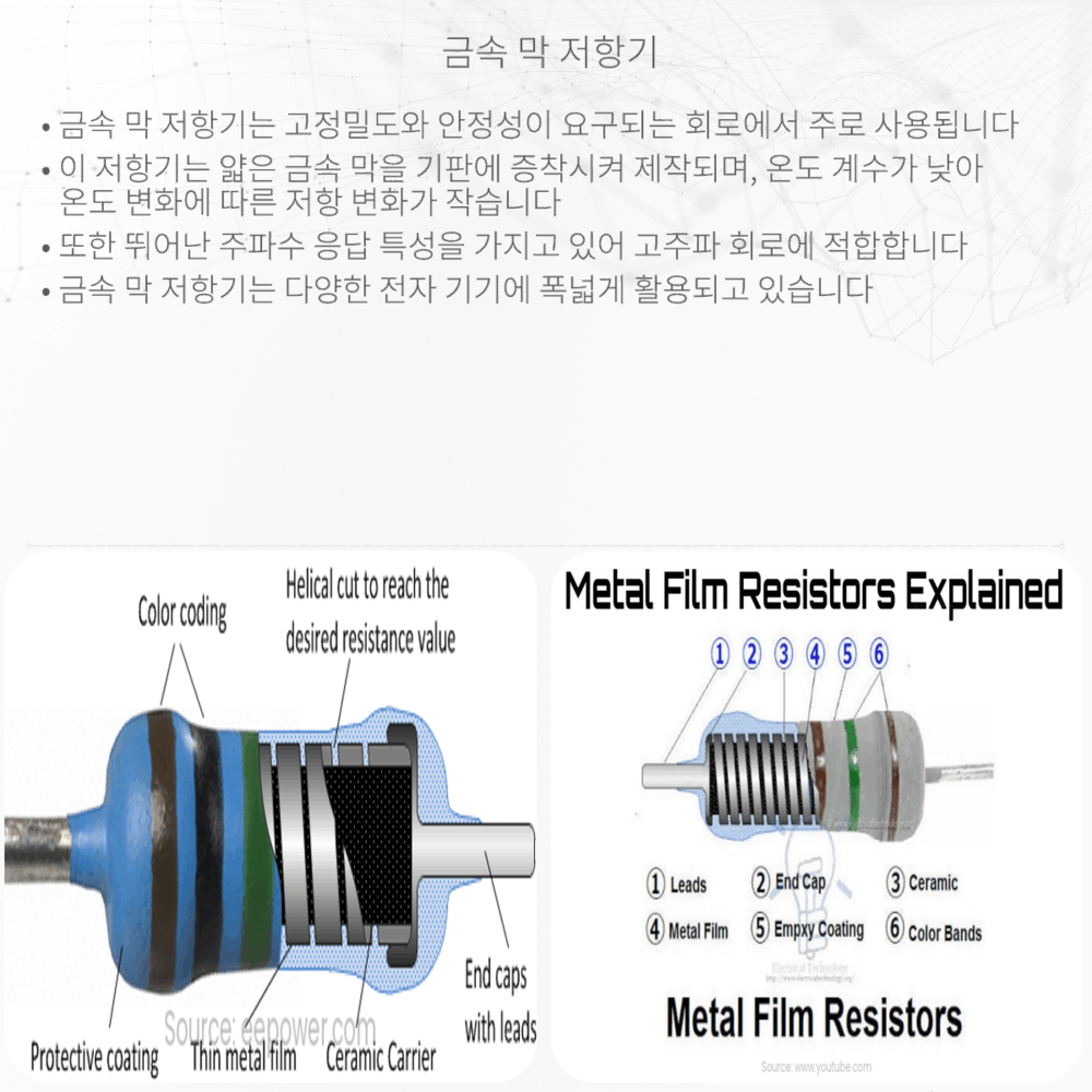 금속 막 저항기