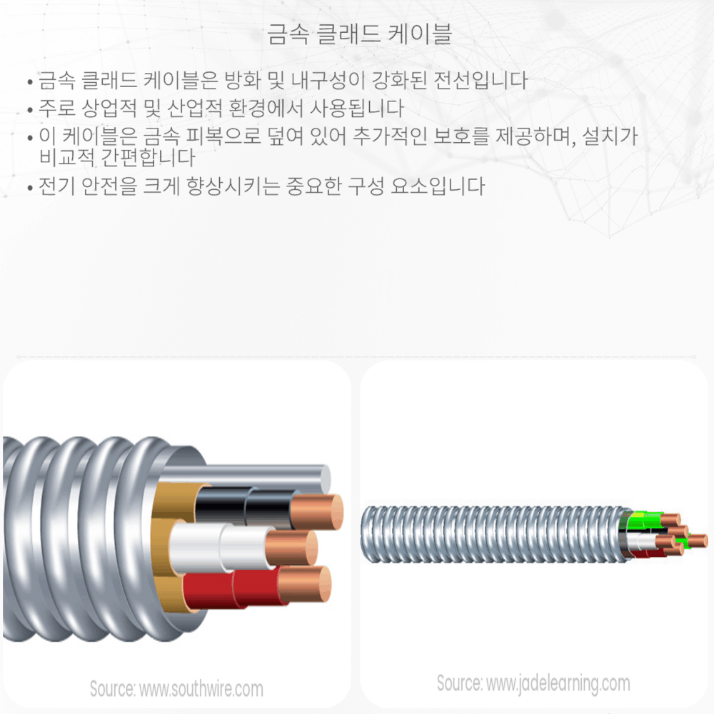금속 클래드 케이블