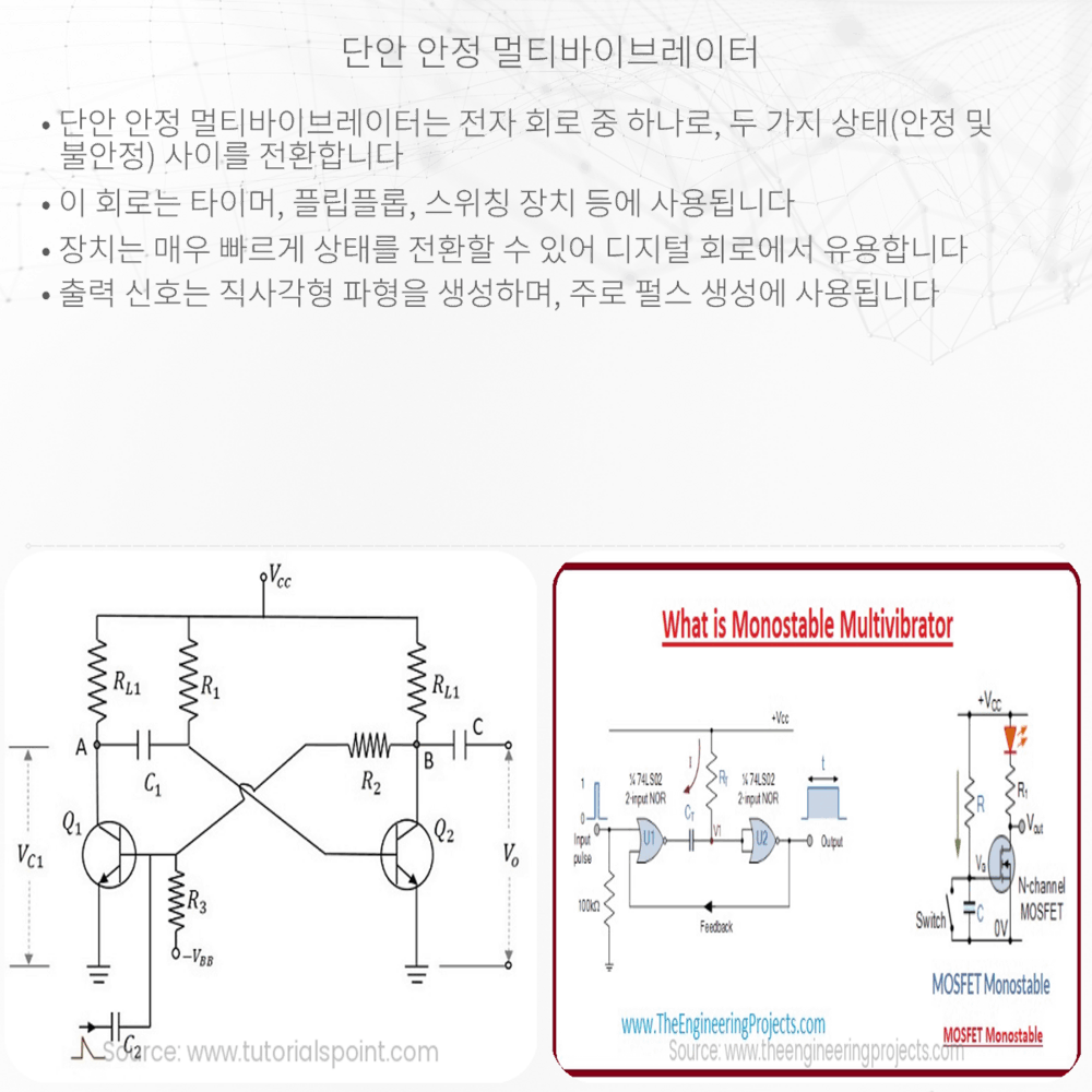 단안 안정 멀티바이브레이터