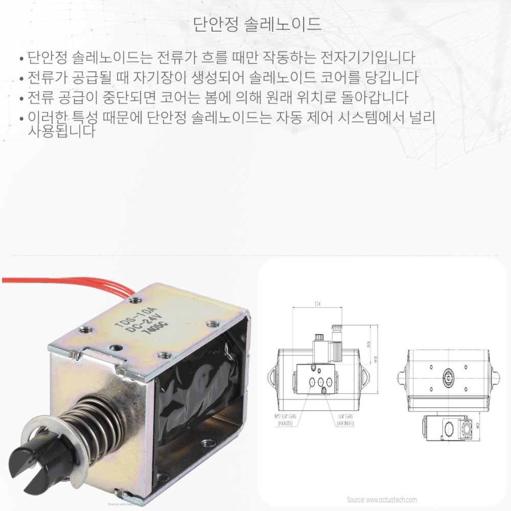 단안정 솔레노이드