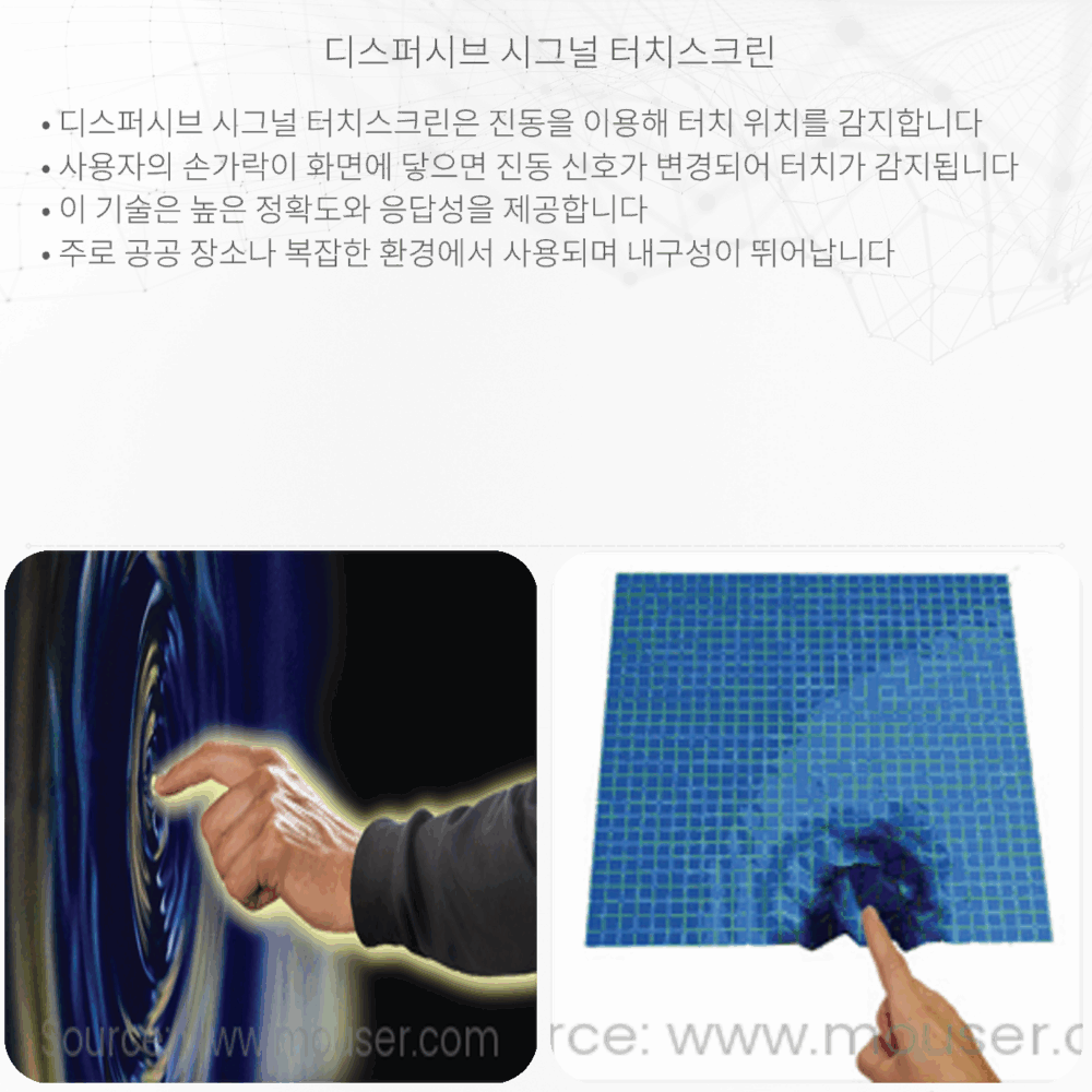 디스퍼시브 시그널 터치스크린