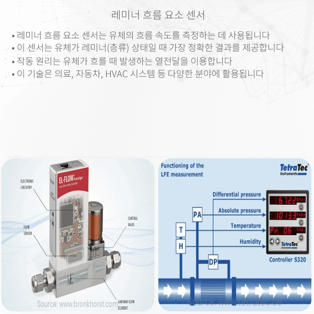 레미너 흐름 요소 센서
