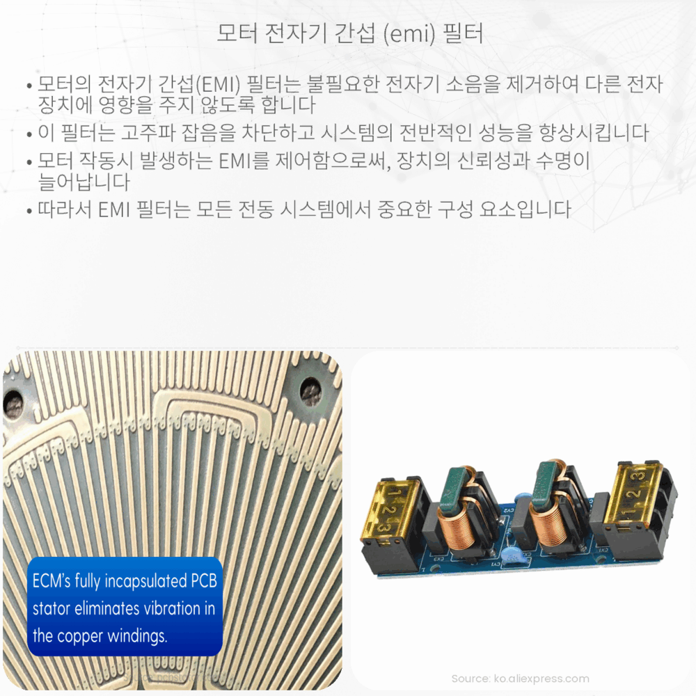 모터 전자기 간섭 (EMI) 필터