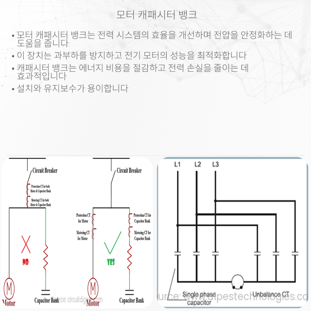 모터 캐패시터 뱅크