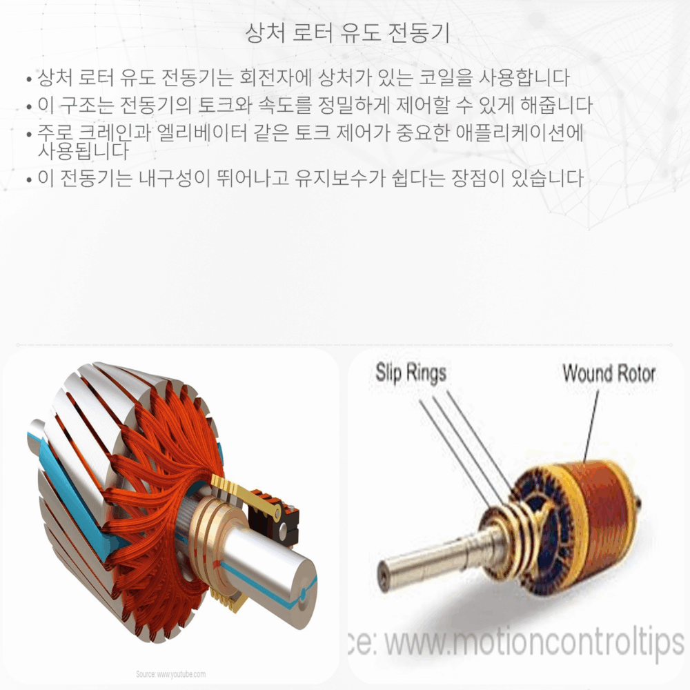 상처 로터 유도 전동기