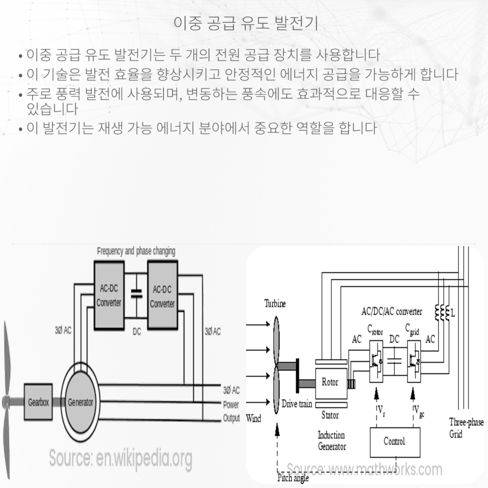 이중 공급 유도 발전기