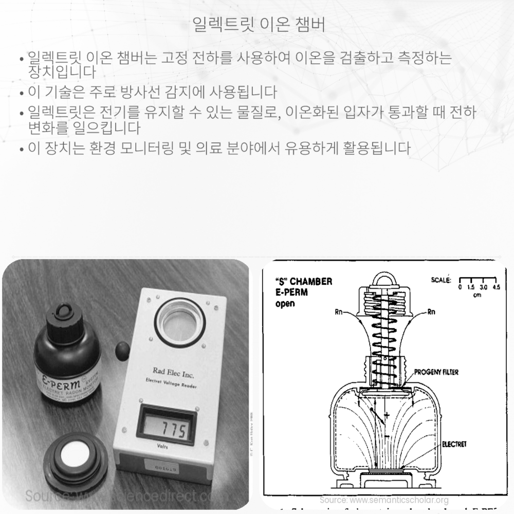 일렉트릿 이온 챔버